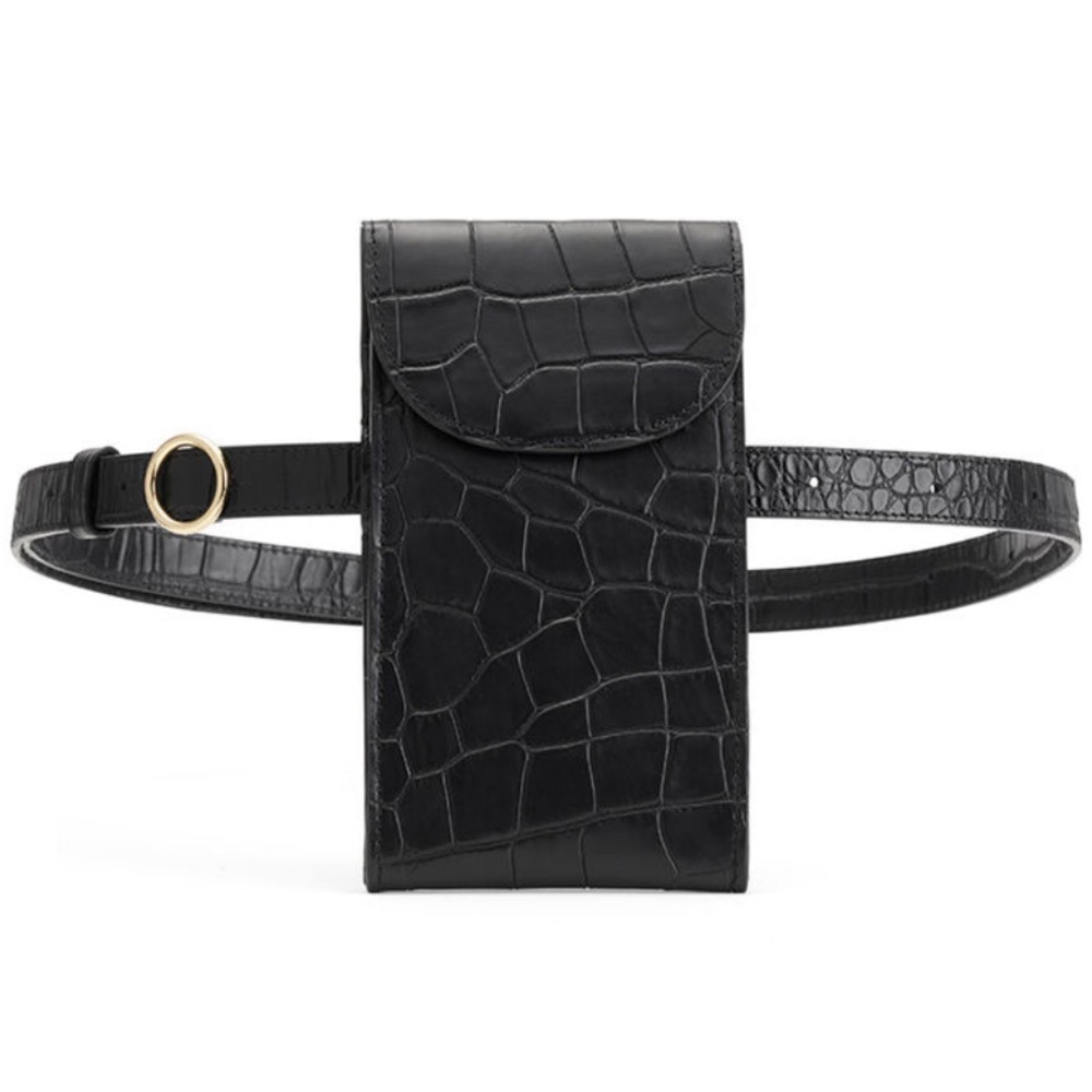 [POUCH ONLY] Cuyana Croc-Embossed Convertible Belt Bag